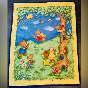 Handmade  Animal-Themed Baby Quilt